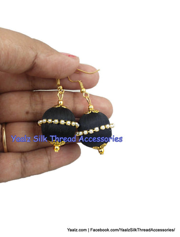 silk thread EARRING 
