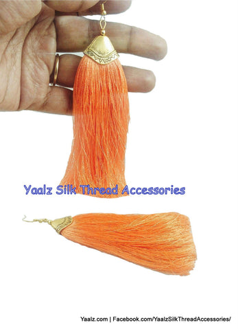 silk thread EARRING 