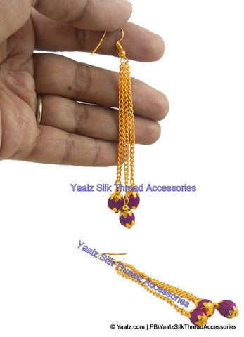 silk thread EARRINGS 