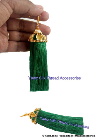 silk thread EARRINGS 