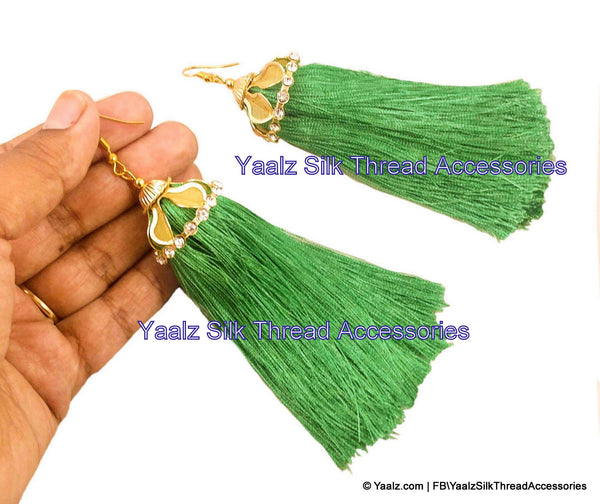 silk thread EARRINGS 