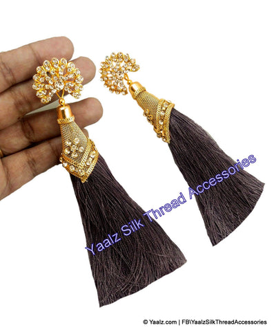 silk thread EARRINGS 
