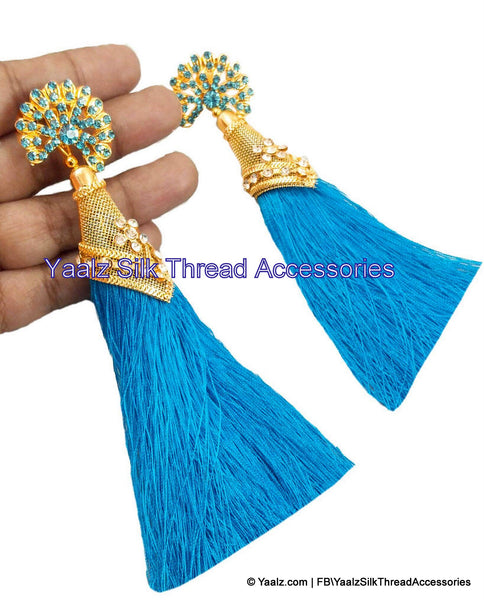 silk thread EARRINGS 
