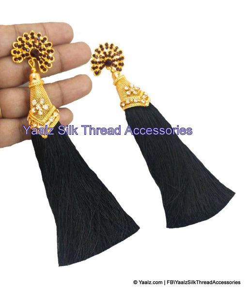 silk thread EARRINGS 