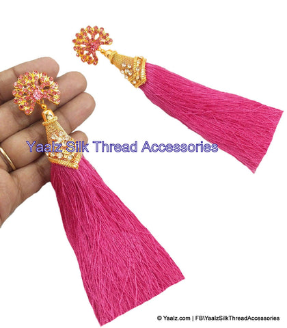 silk thread EARRINGS 
