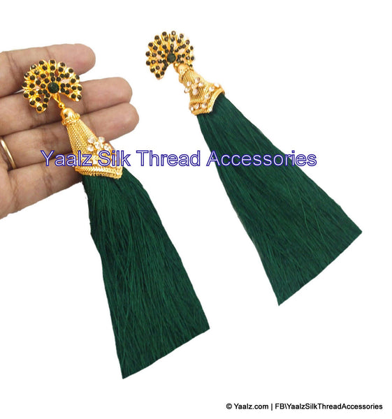 silk thread EARRINGS 