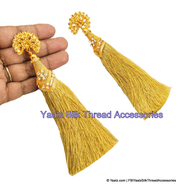 silk thread EARRINGS 