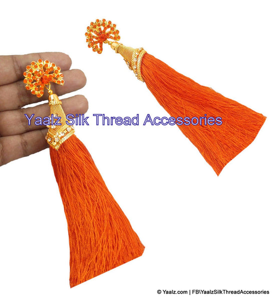 silk thread EARRINGS 