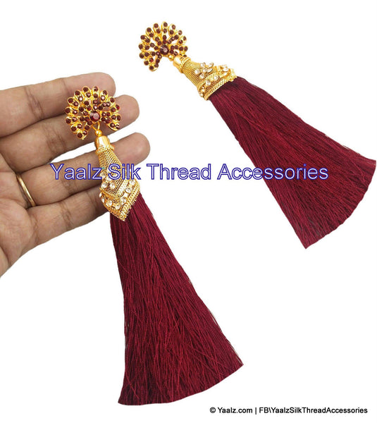 silk thread EARRINGS 