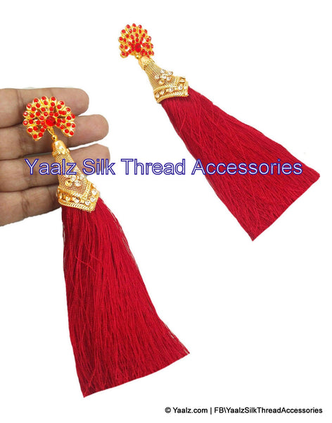 silk thread EARRINGS 