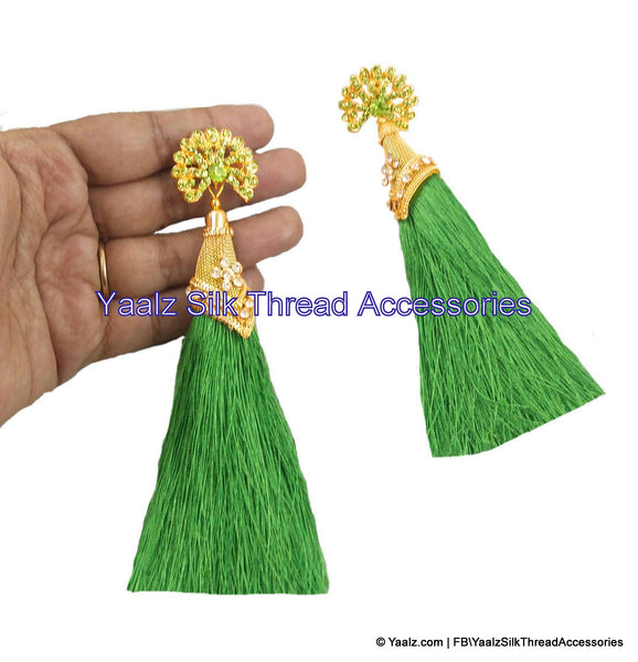 silk thread EARRINGS 