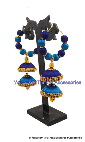 silk thread EARRINGS 