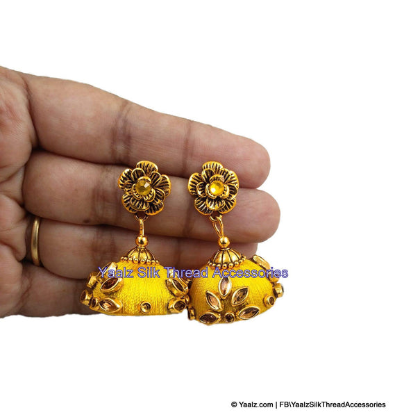 silk thread EARRINGS 