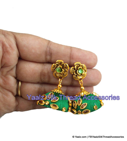 silk thread EARRINGS 