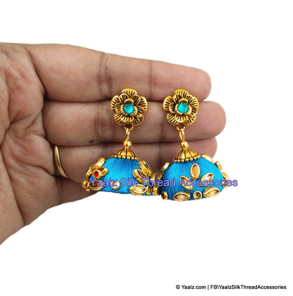 silk thread EARRINGS 