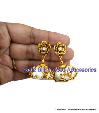 silk thread EARRINGS 