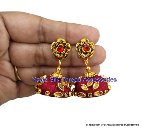 silk thread EARRINGS 