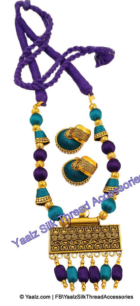 silk thread NECKSET & EARRING 