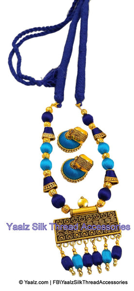 silk thread NECKSET & EARRING 