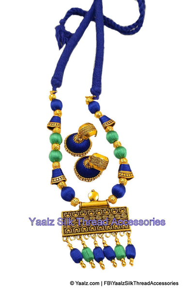 silk thread NECKSET & EARRING 