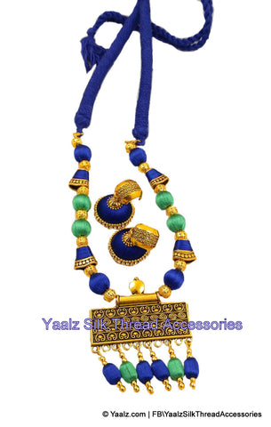 silk thread NECKSET & EARRING 