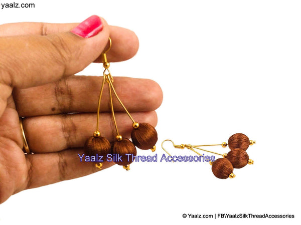 silk thread EARRINGS 