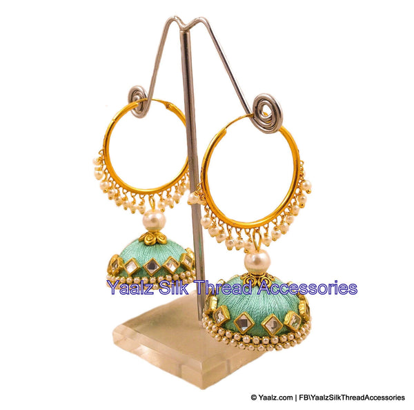 silk thread EARRINGS 