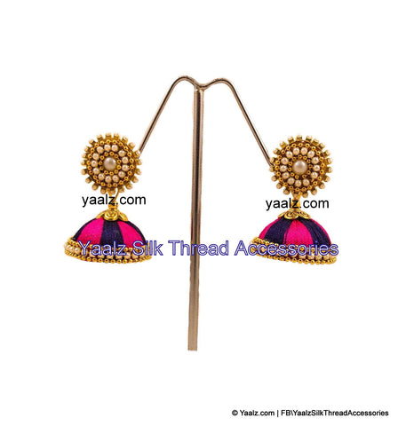 silk thread EARRINGS 