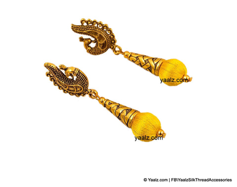 silk thread EARRINGS 