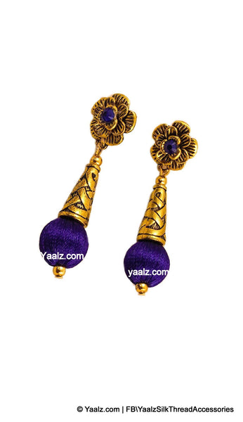 silk thread EARRINGS 