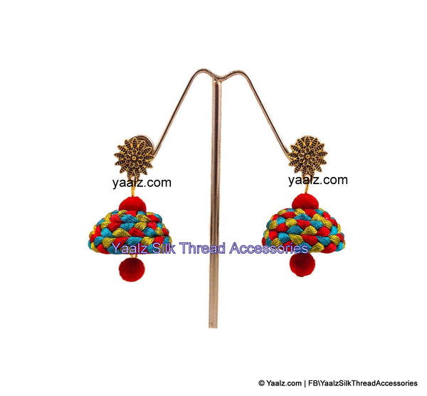 silk thread EARRINGS 