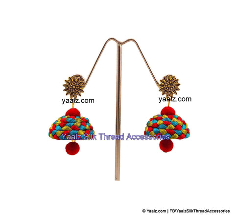 silk thread EARRINGS 