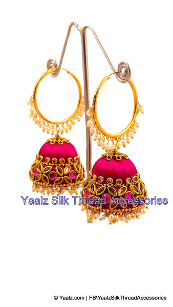 silk thread EARRINGS 