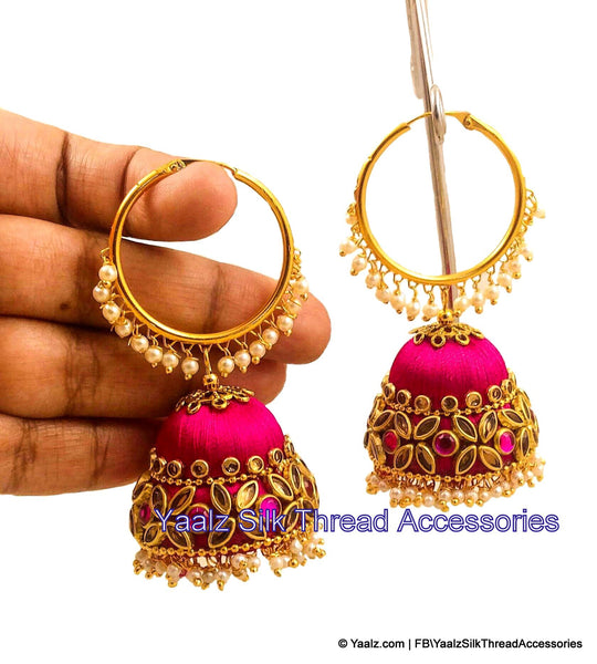 silk thread EARRINGS 