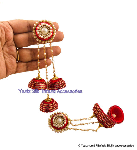 silk thread EARRINGS 