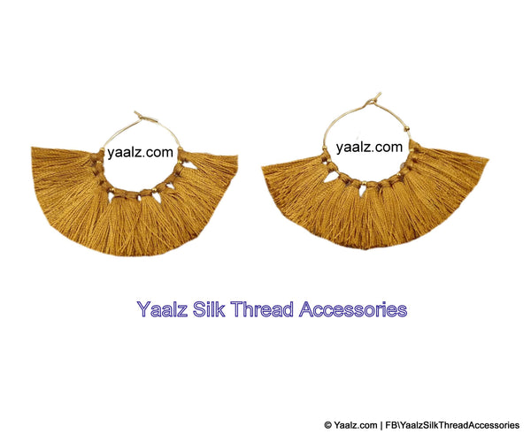 silk thread EARRINGS 