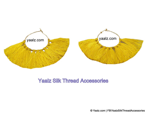 silk thread EARRINGS 