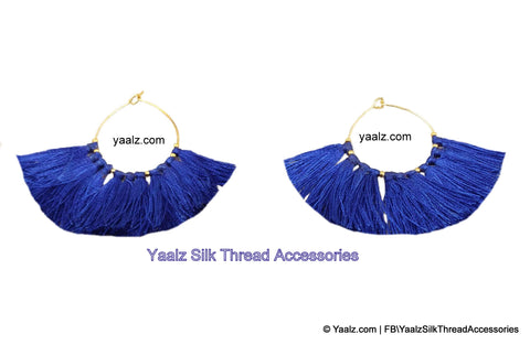 silk thread EARRINGS 