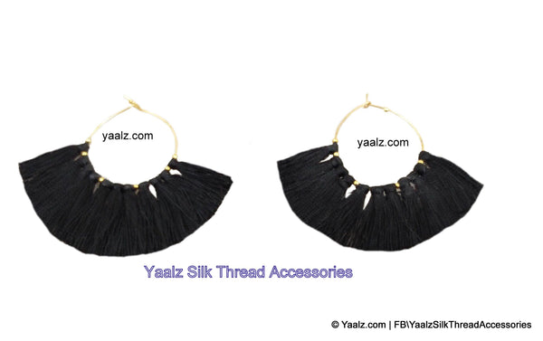 silk thread EARRINGS 