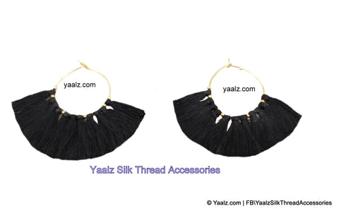 silk thread EARRINGS 