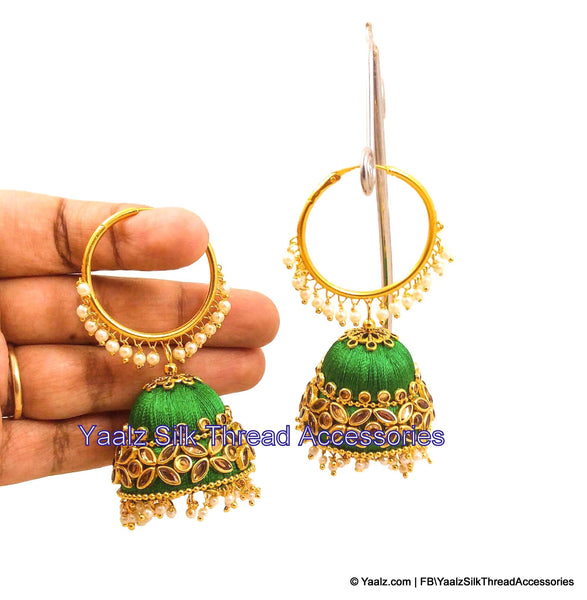 silk thread EARRINGS 
