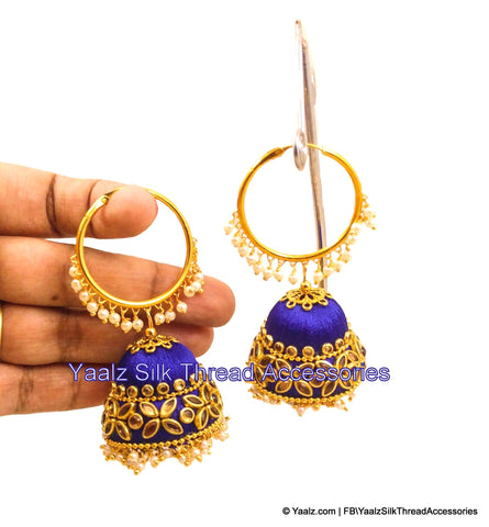 silk thread EARRINGS 