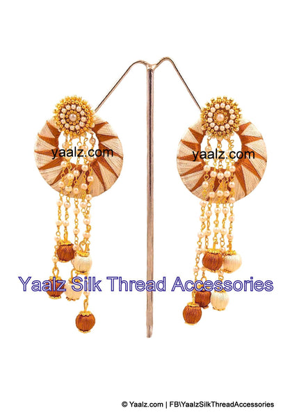 silk thread EARRINGS 