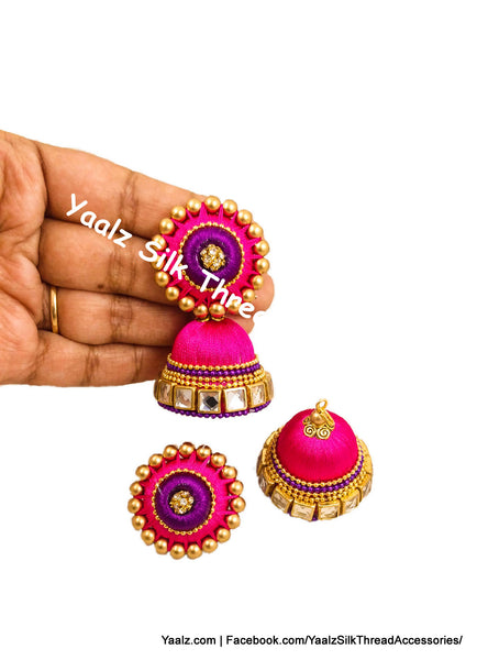 silk thread EARRING 