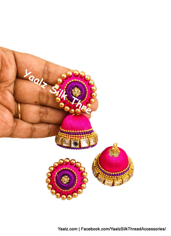silk thread EARRING 