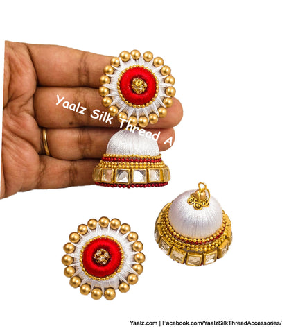 silk thread EARRING 