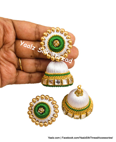 silk thread EARRING 