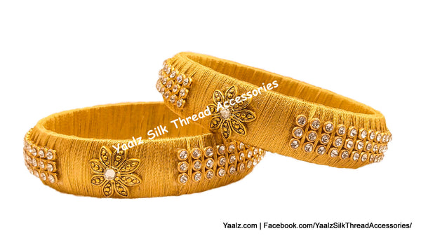 silk thread Single Bangle Collections 