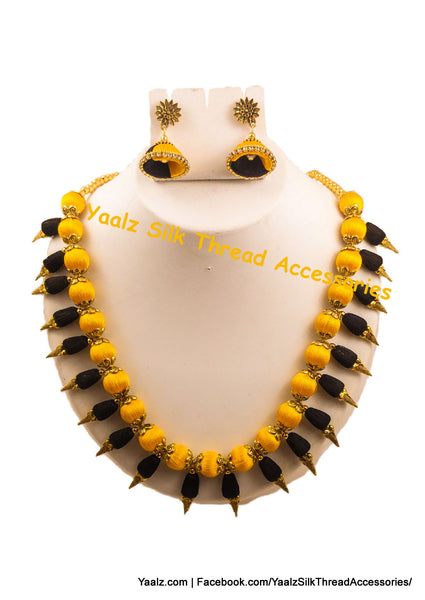 silk thread Neckset & Jumka 