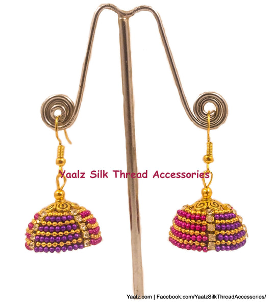 silk thread EARRING 
